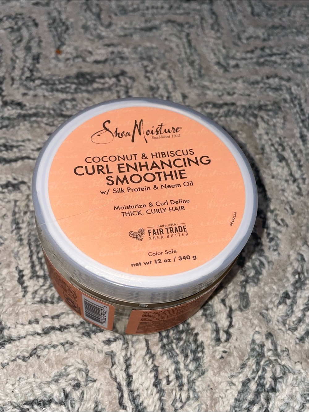 Shea Moisture Coconut & Hibiscus Curl Enhancing Smoothie - Peach Orange Lid